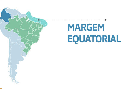 Mapa da Margem Equatorial.