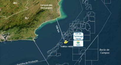 Illustration shows oil discovery in the Campos Basin